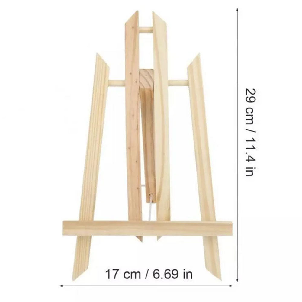 Beech Wood Easel / Foldable Triangular Painting Drawing Holder