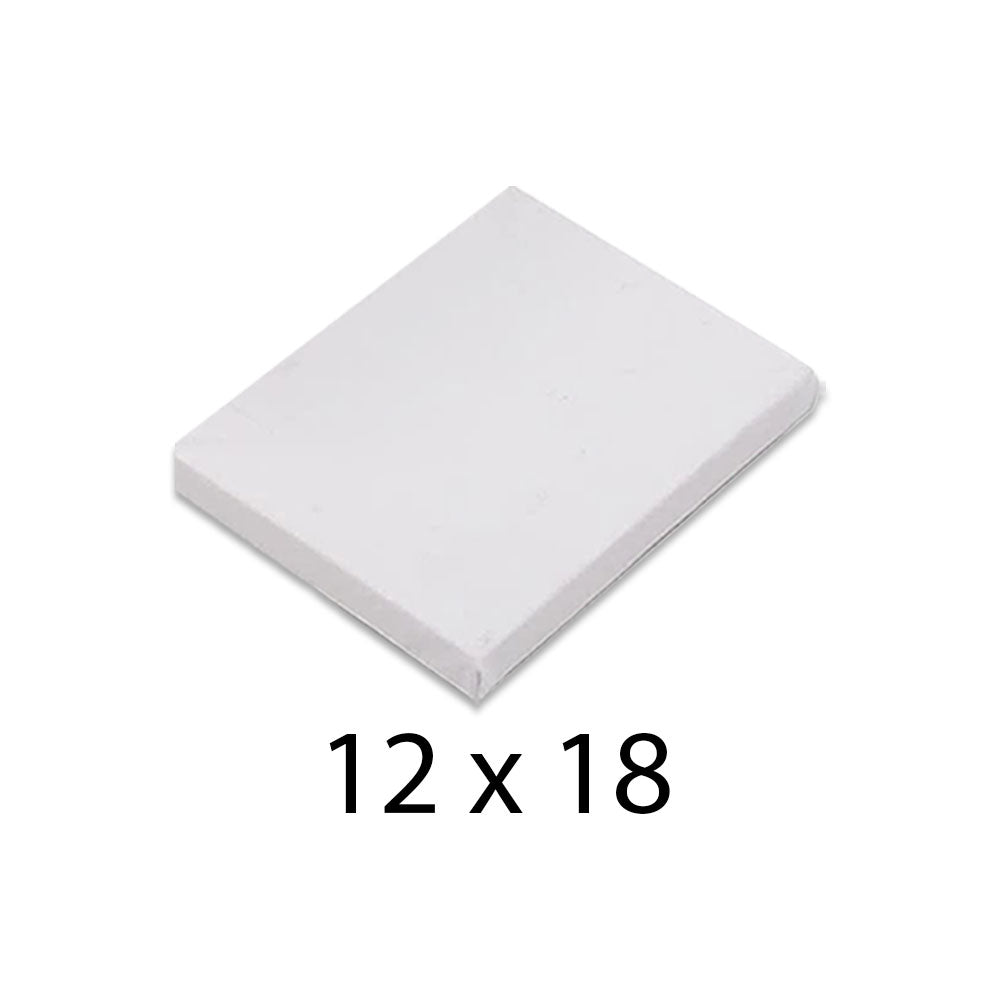 Blank Canvas Board - 6 X 6,12 X 18, & 18 X 24 - Pack Of 3 - Best For Acrylic & Oil Painting