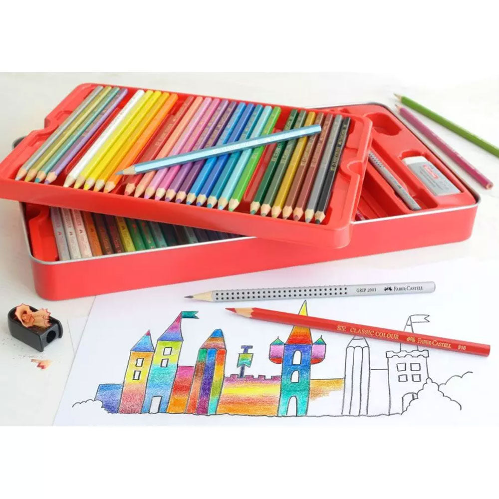 Faber-Castell Watercolour Pencils 60 Piece (Tin Case)