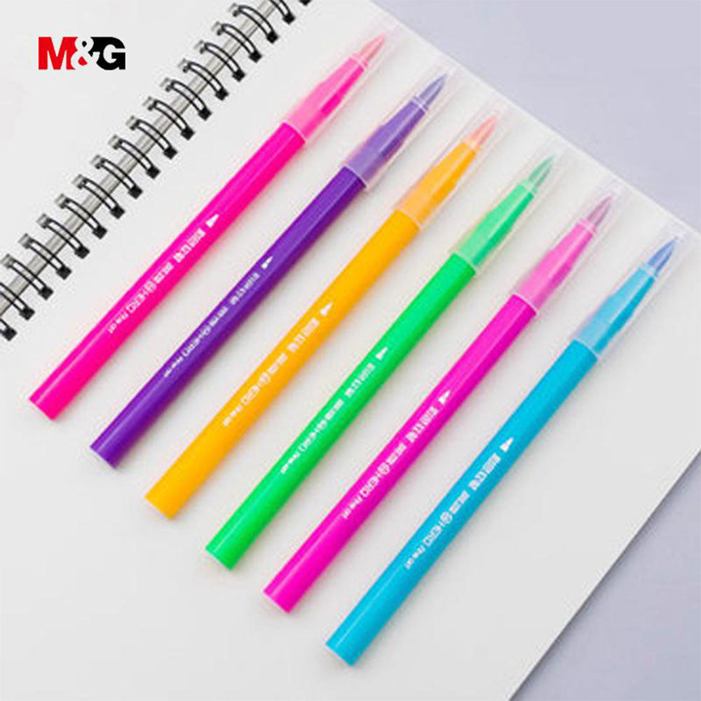 M&G Signme Pack Of 24 Dual Tip Watercolor Brush Markers