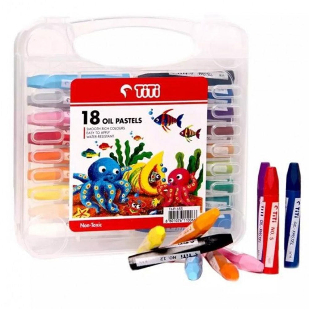 Titi Non Toxic Oil Pastel 18 Color Box