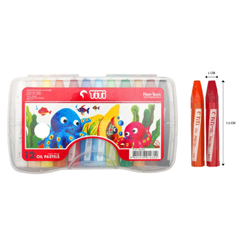Titi Oil Pastels Crayons 12 Colors
