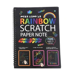 Large Scratch Note Pad Scratch Book With Wooden Stick Scratch Notepad Size 26Cmx19Cm