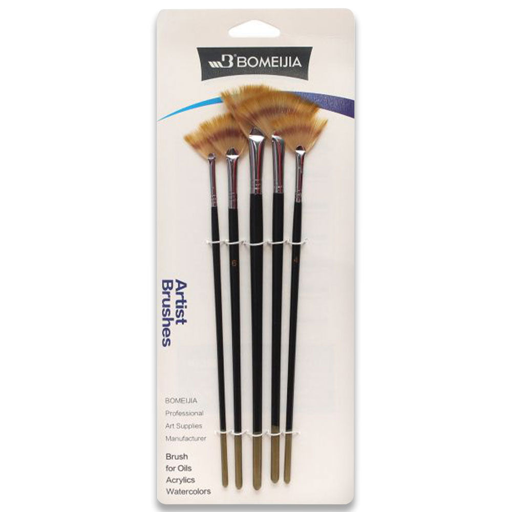 Pack Of 2 Set - Oil Paints (Pack Of 18) - Fan Brush Set