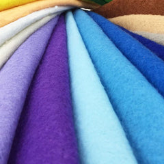 Pack Of 24 - Plain Felt Fabric Sheets - (4X4 Inches)