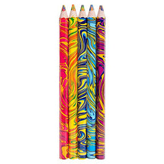 Rainbow Swirl Color Pencils 4 With Sharpener