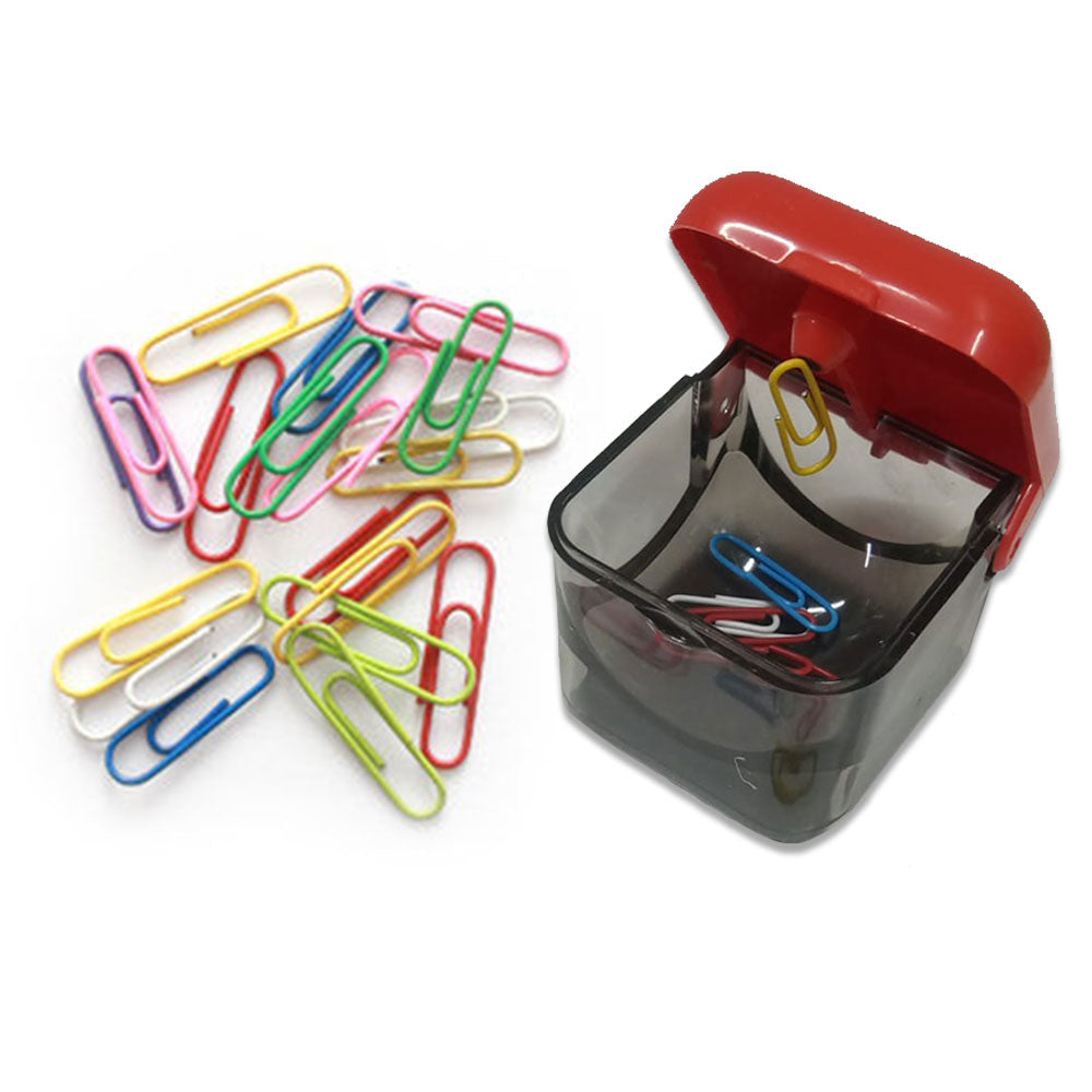 Magnet Box for Gem Clips with 11pcs Coloured Gem Clips