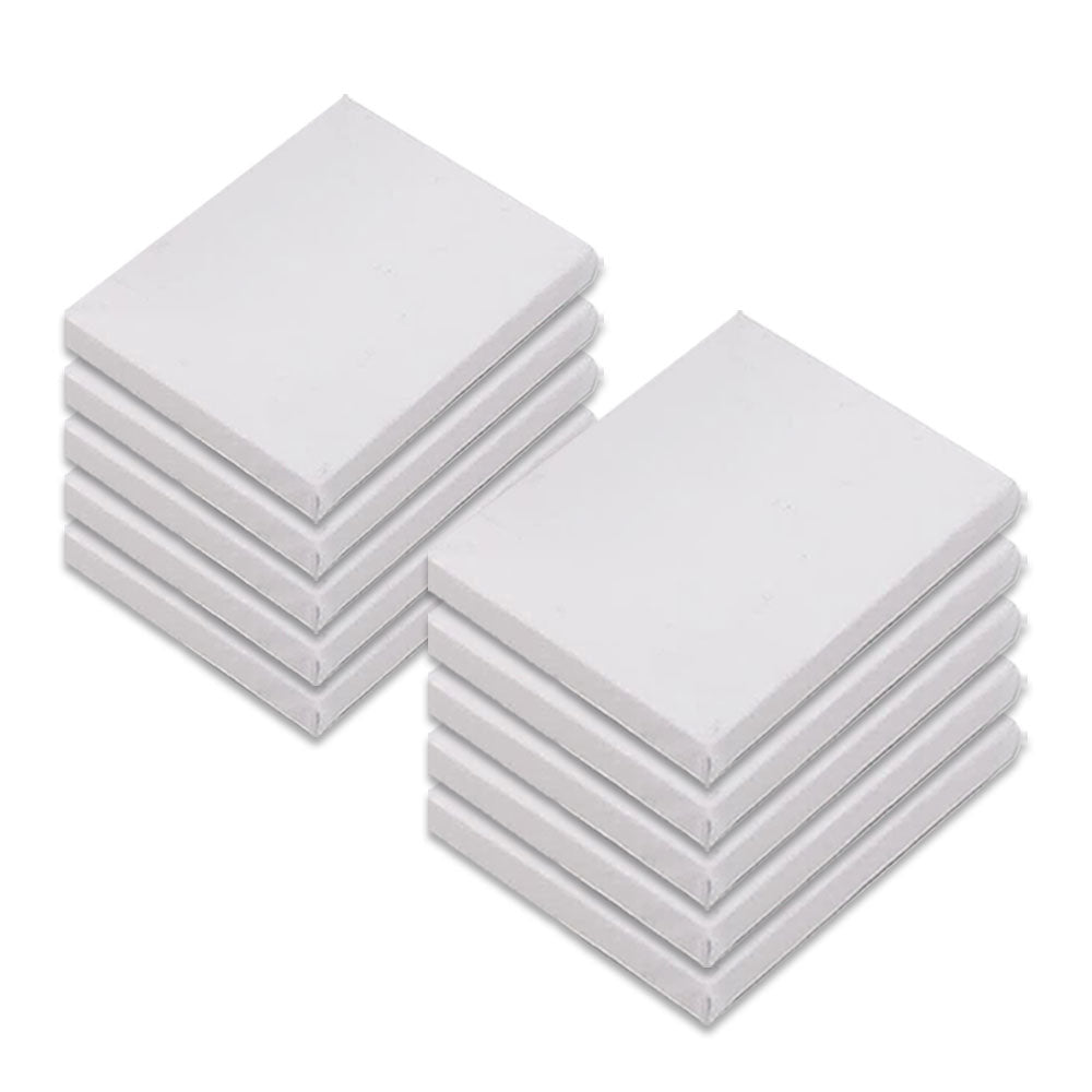 10 Pack Mini Canvas Panels - 5Pcs (6 X 6 ), 5Pcs ( 8 X 8 )