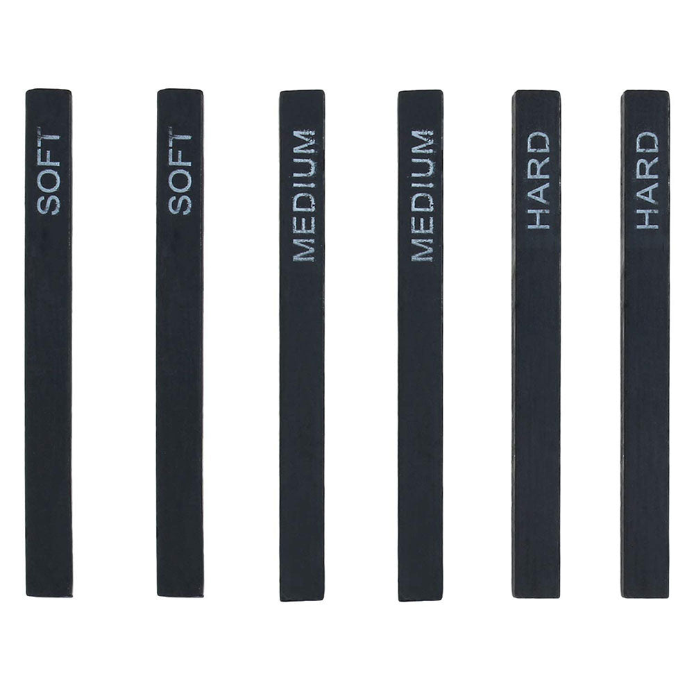 6pcs Water Soluble Woodless Compressed Graphite Stick
