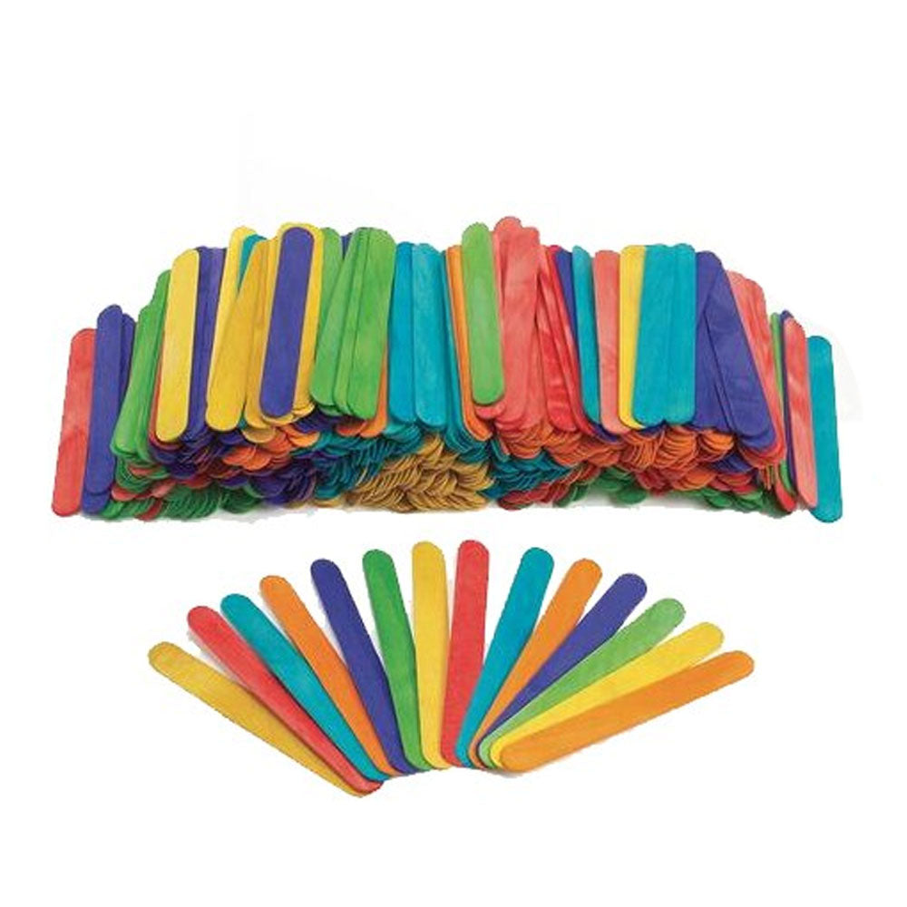 Pack Of 150 Sticks Large Ice Cream Stick (Wooden) - Multicolored