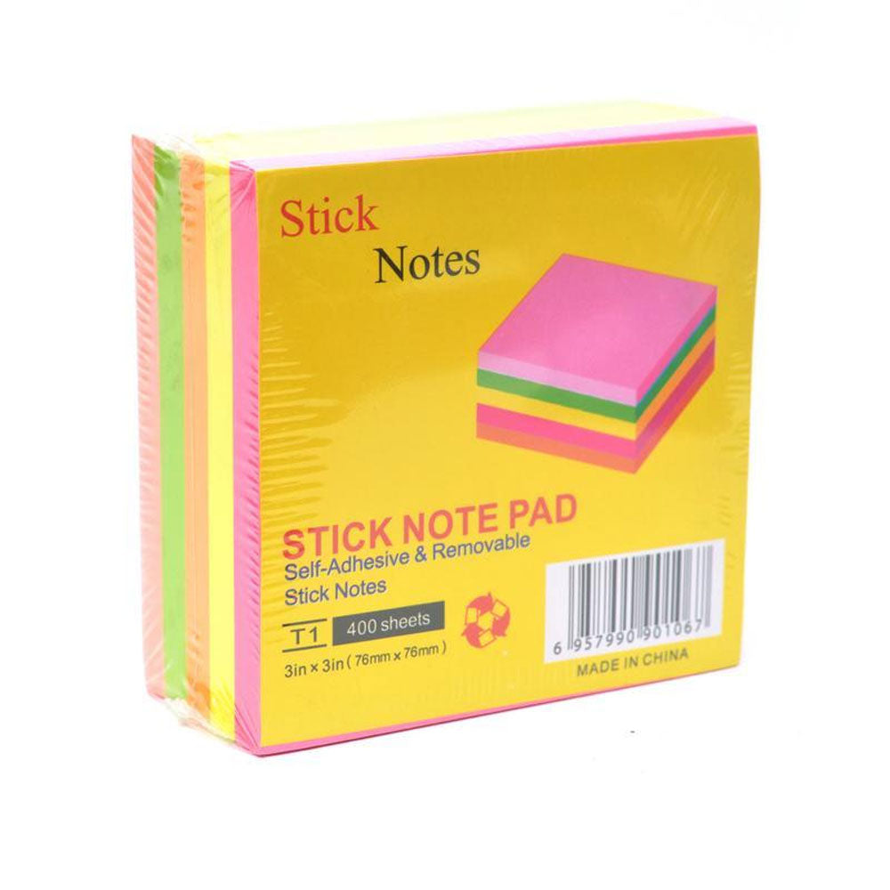 Sticky Note Pad Mix Colour - 400 Sheets