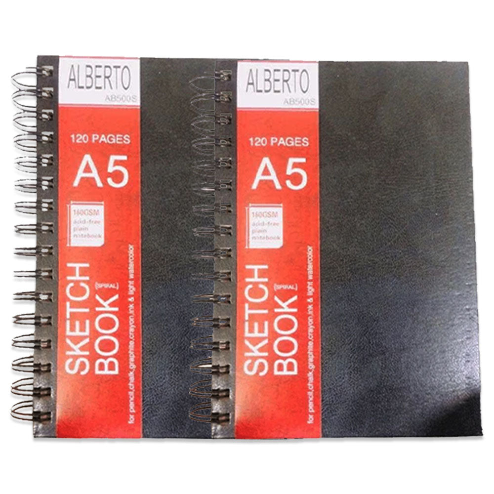 Spiral Sketch Book And Bounded A5 Size (Bundle Of 2 ) - Sketch Book Set