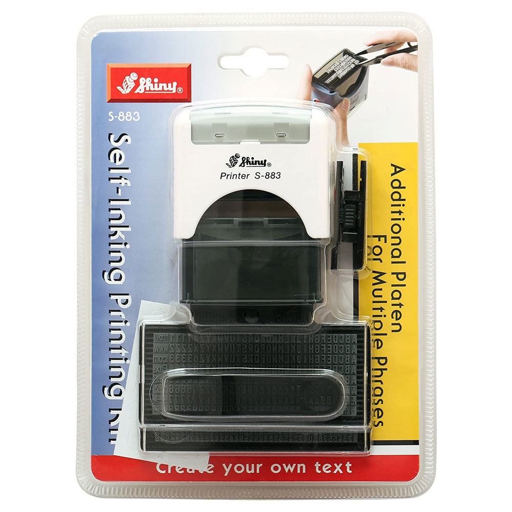 Shiny S-883 Self Inking Stamp Printing Kit Diy Set