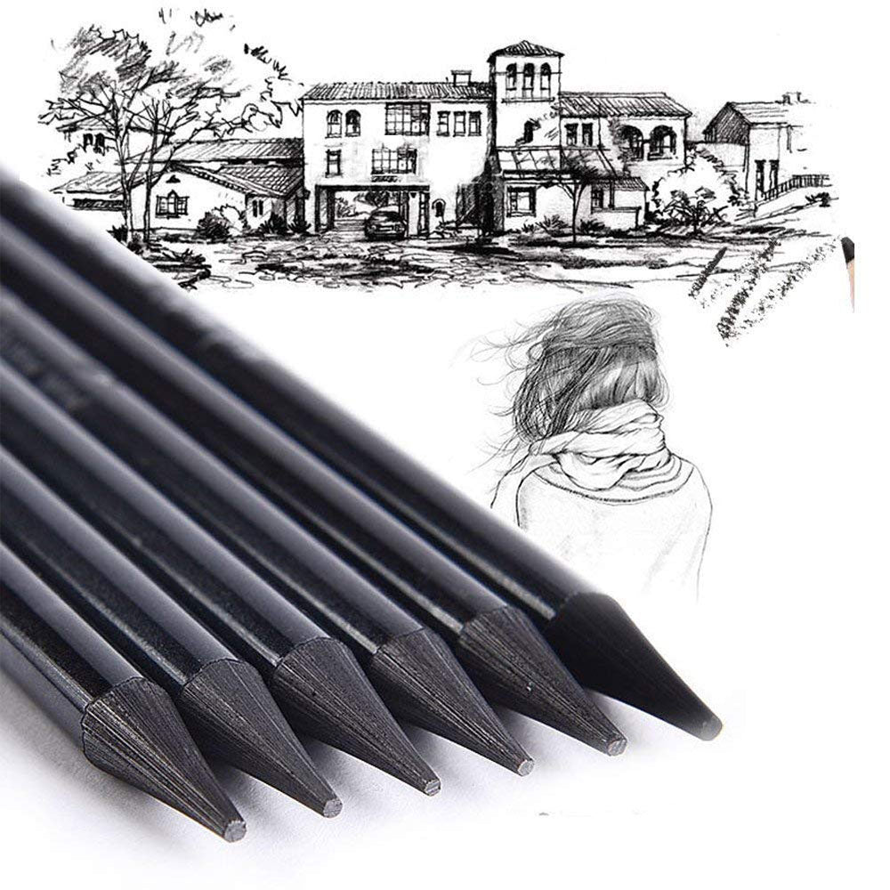 Dongxu Art Set Of 6Pcs Woodless Graphite Pencils