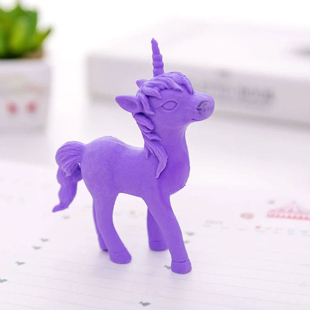 Creative Animal Unicorn Eraser Yz1607 - Purple