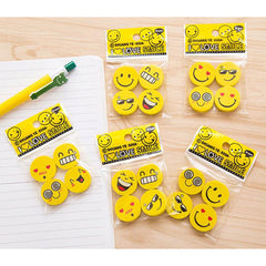 Pack Of 20 - Smiley Face Eraser Cartoon Eraser