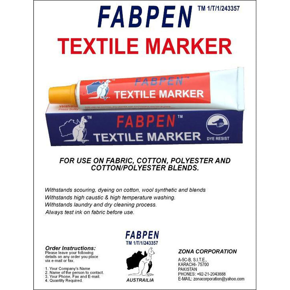 Fabric Marker Tube Febpen Textile Marker (1 Pack)