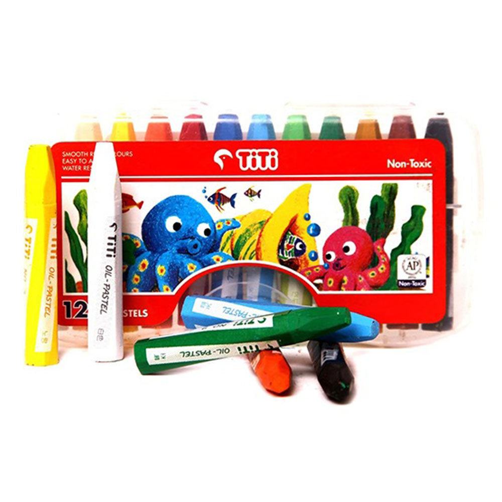 Titi Oil Pastels Crayons 12 Colors