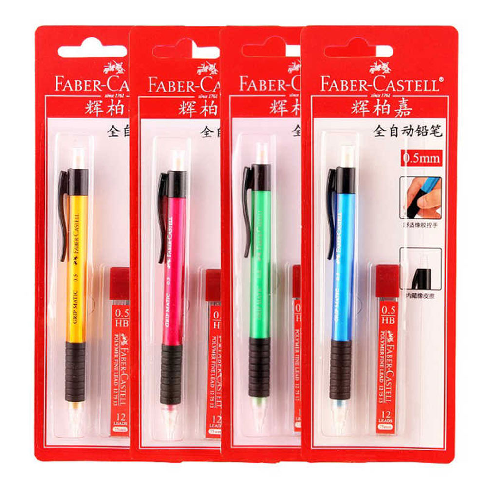 Faber Castel Grip Matic 0.5 Or 0.7 Mechanical Clutch Pencil - Multicolour