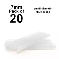 Pack Of 20 - Hot Glue Gun_Sticks 7Mm - White Stick Length (10 Inch Approx)