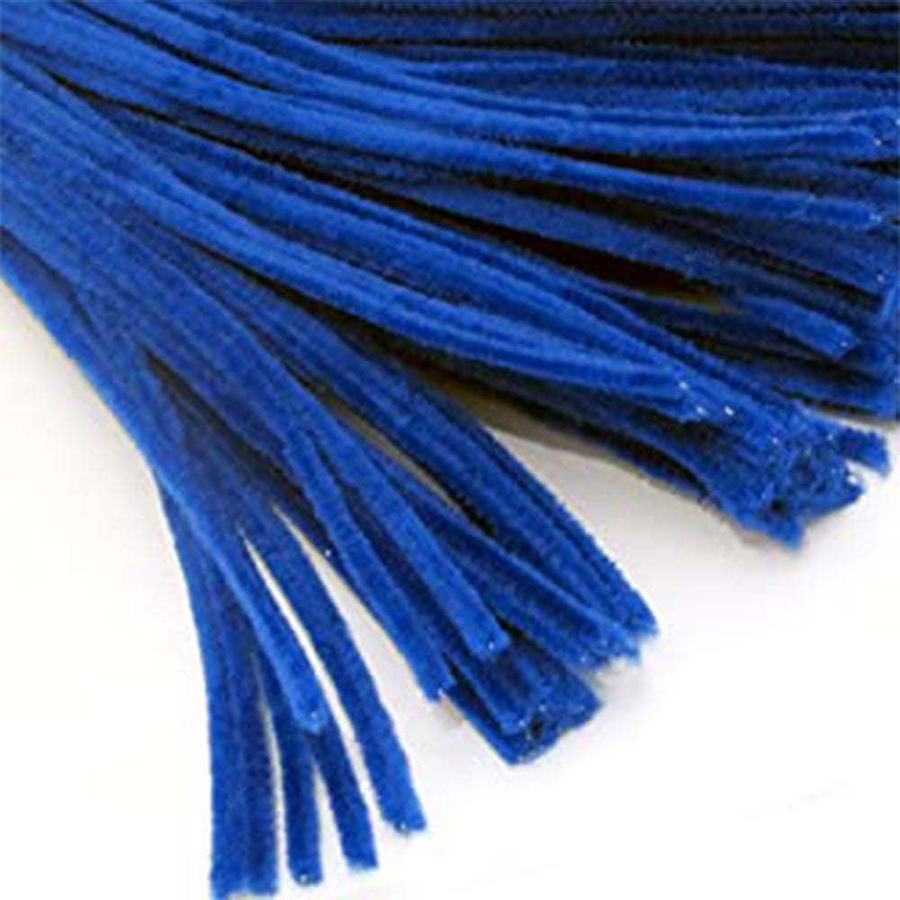 Pack Of 50 - Dark Blue Pipe Cleaner Velvet Sticks