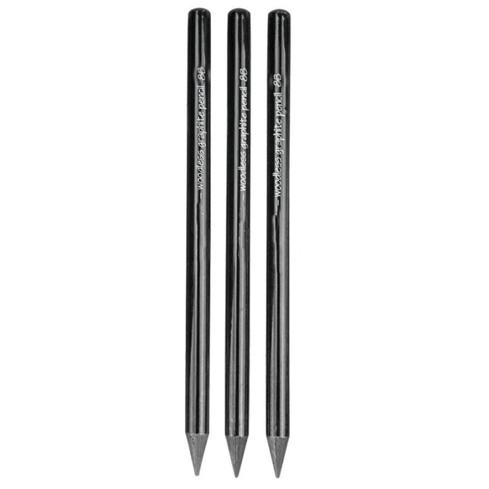 Pack Of 3 - Wood Less Graphite Pencils - 8B
