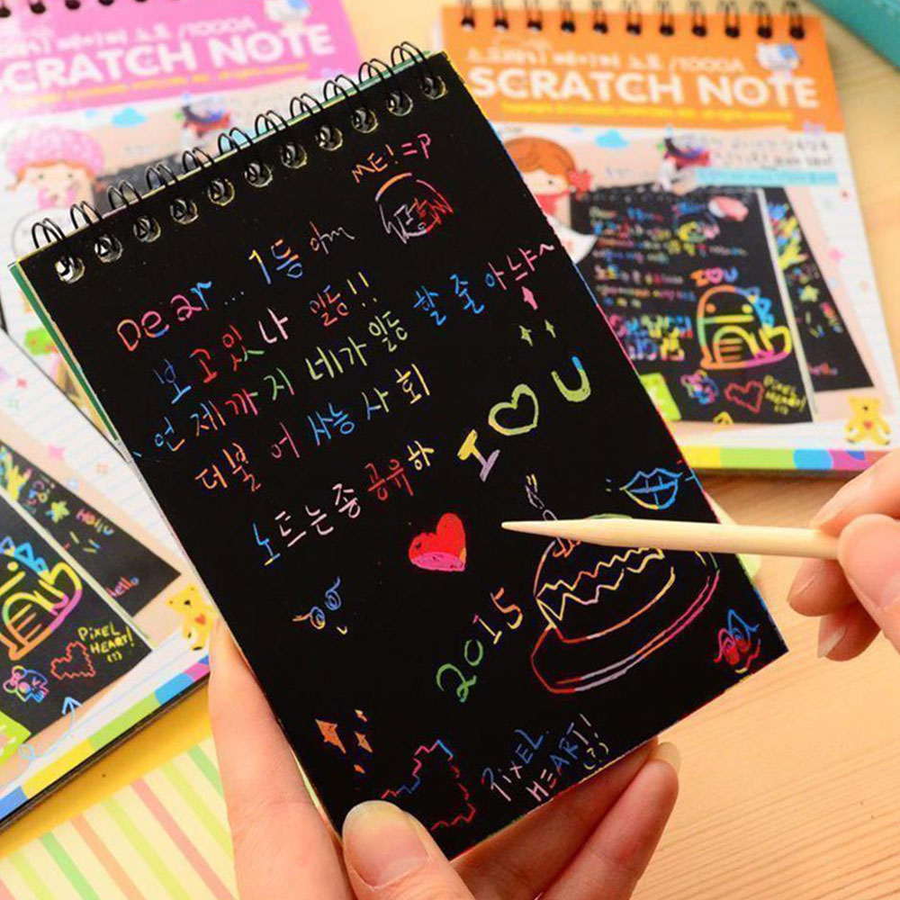 Scratch Pad Notes Small Scratch Note Pad Scratch Book With Wooden Stick Notepad Size 14C ...