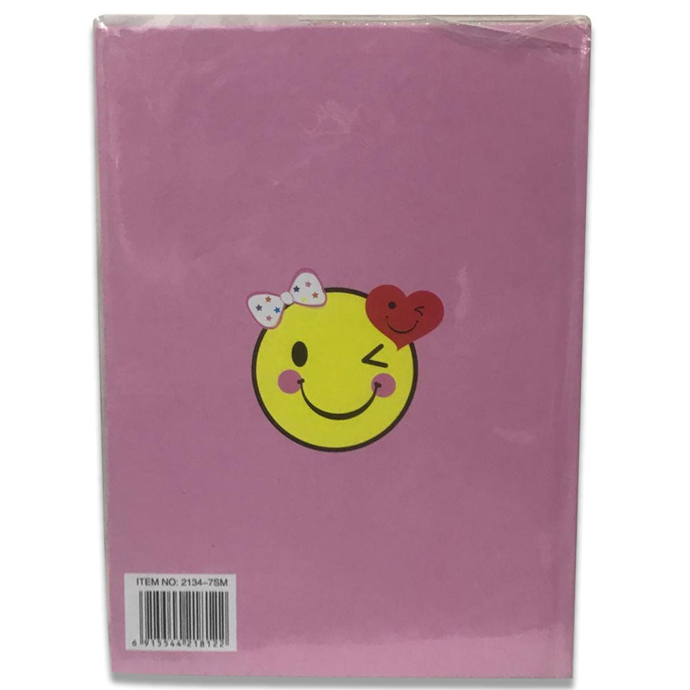 80 Pages Pink Smiley Face Sequence Diary With Water Floating Sequences