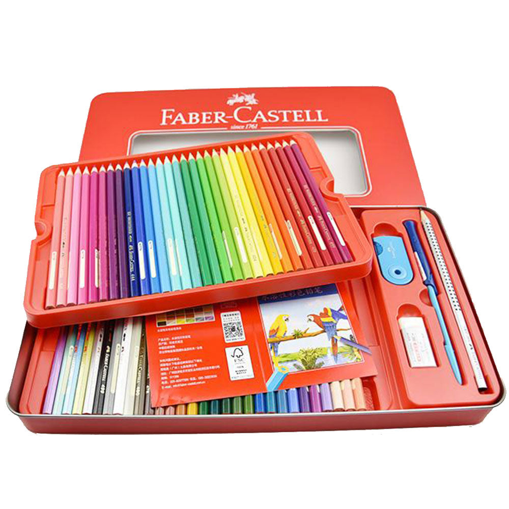 Faber-Castell Watercolour Pencils 60 Piece (Tin Case) – Karachi