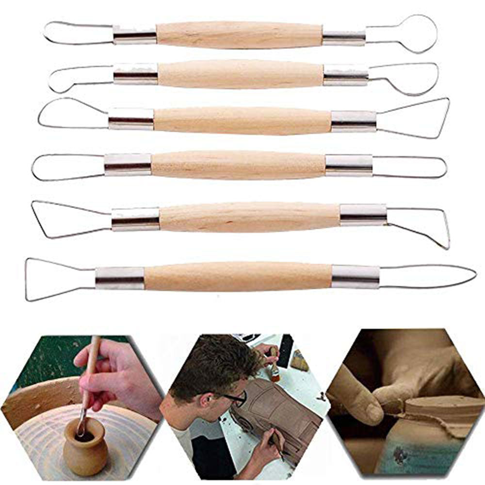 CLAY MODELLING WIRE TOOLS 6 PIECES SET