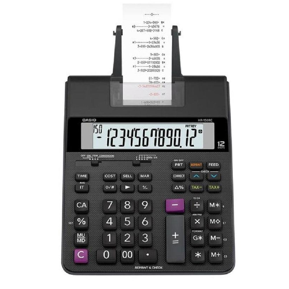 Casio HR-150RC Printing Calculator Black