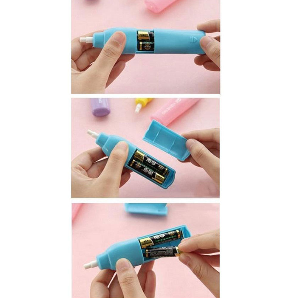 YZ1512 Battery Operated Electric Eraser With 30 Pcs Colorful Eraser Refills