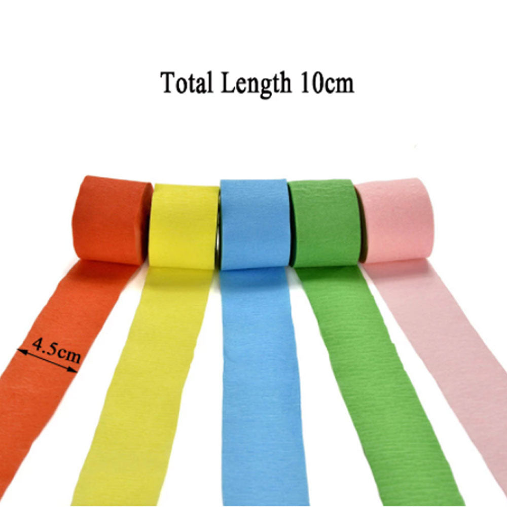Pack Of 6 - Crepe Paper Ribbon (Total 54 Ribbon)