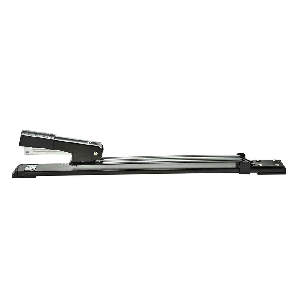 Manual Metal Long Arm Stapler - Black