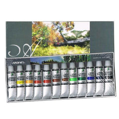 Set of 12pcs - Marie's Acrylic Paints Tubes 12ml each tube