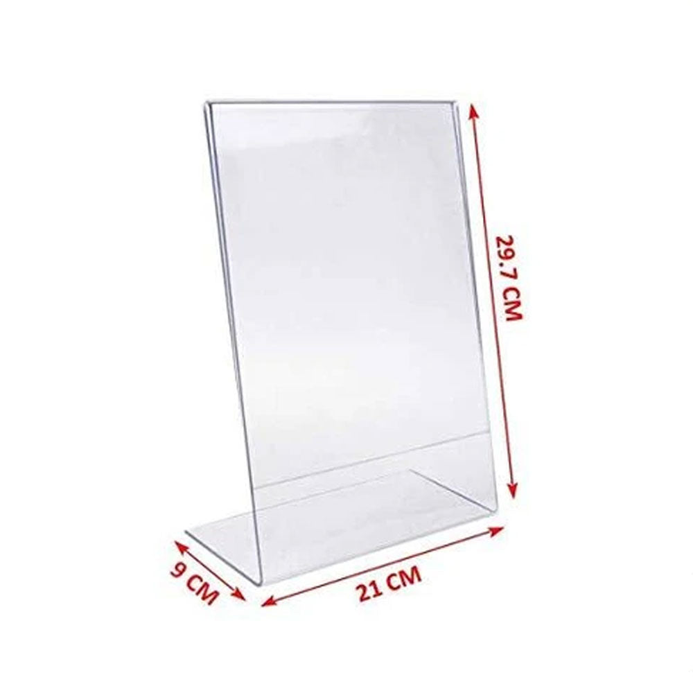 L Type A4 Display Stand Brochure Flyer Holder A4 Acrylic Leaflet Dispenser Display Stand L-Type
