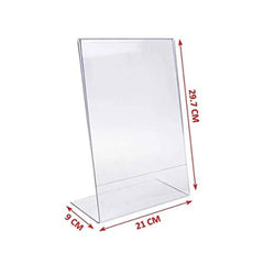 L Type A4 Display Stand Brochure Flyer Holder A4 Acrylic Leaflet Dispenser Display Stand L-Type