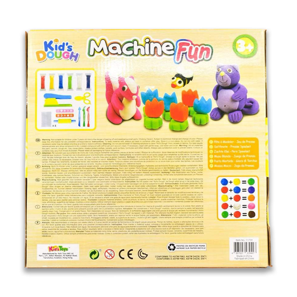 Machine Fun Kids Dough Play Dough Makes Different Designs With Stapler Type Punch Making Shapes Early Education Toys Best For Gift 6 Colors 8 Tools For Kids Fun For School And Home Children