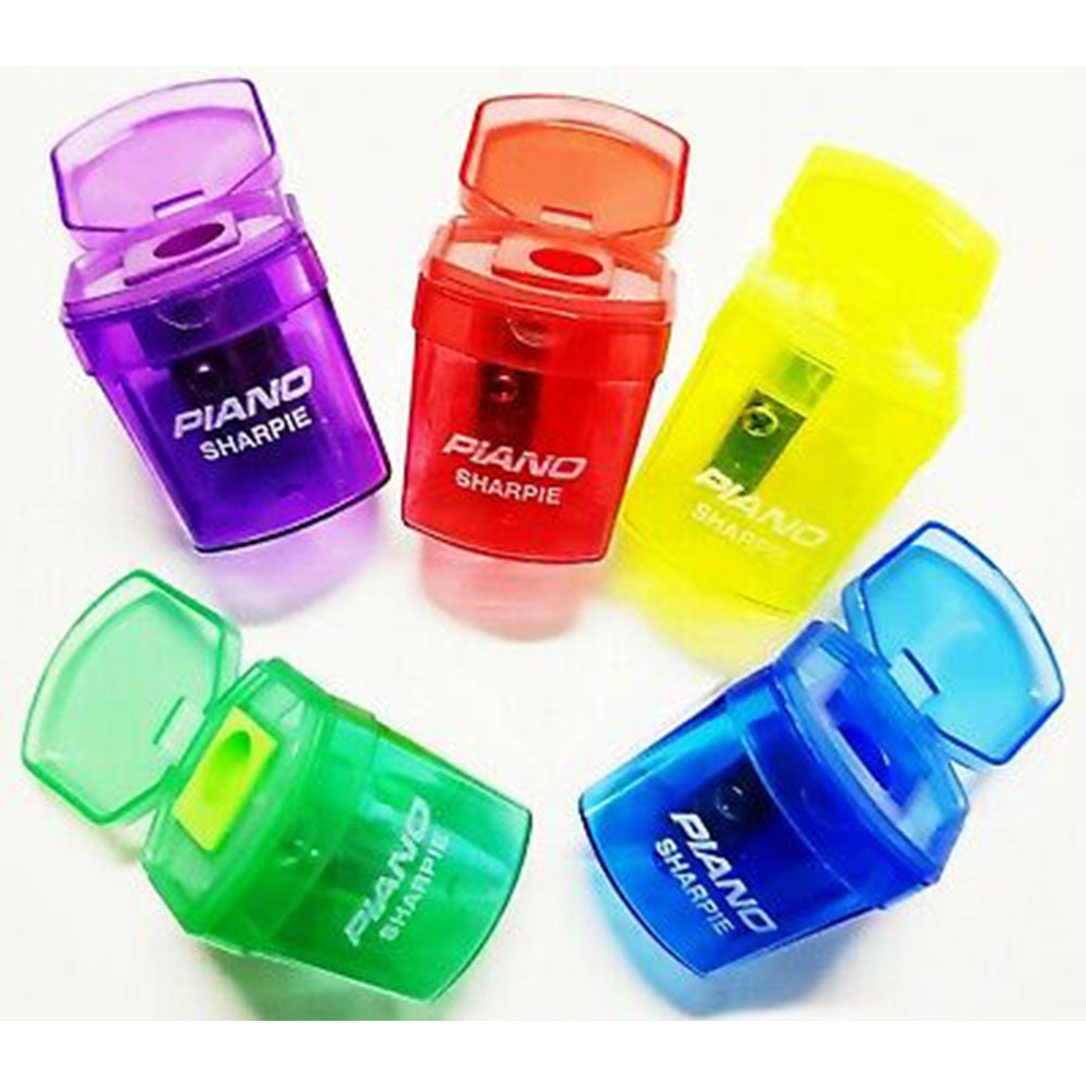 30Pcs Piano Sharpie Tr-17 Pencil Sharpener With Bucket For Waste Of Pencil