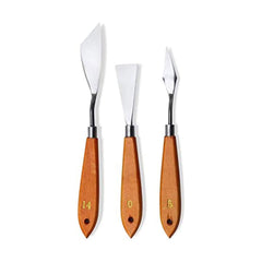 3 Pcs Diy Stainless Steel Palette Knives Knife Set