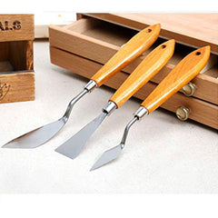 3 Pcs Diy Stainless Steel Palette Knives Knife Set
