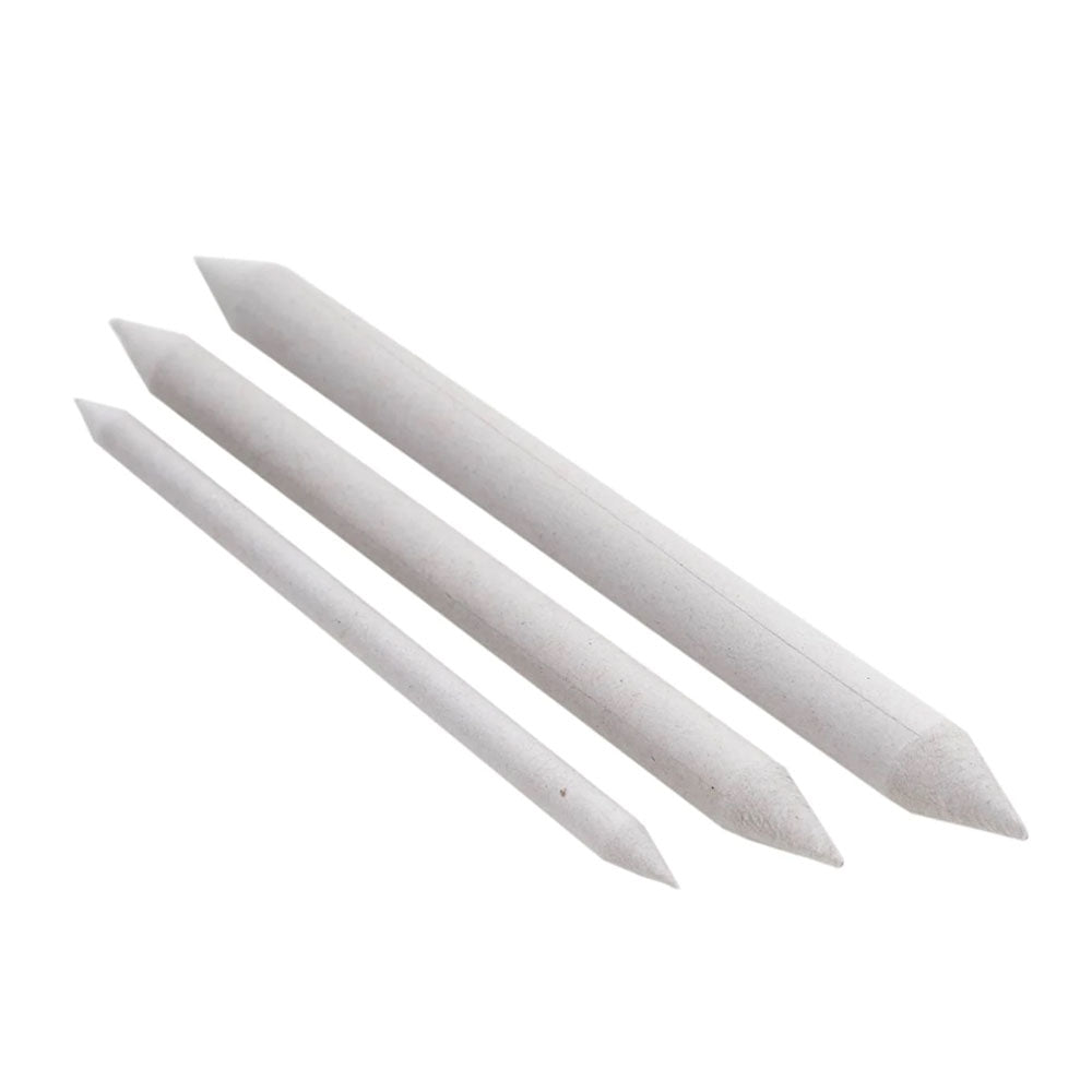 3 Pieces Set Charcoal Blending Stamp - White