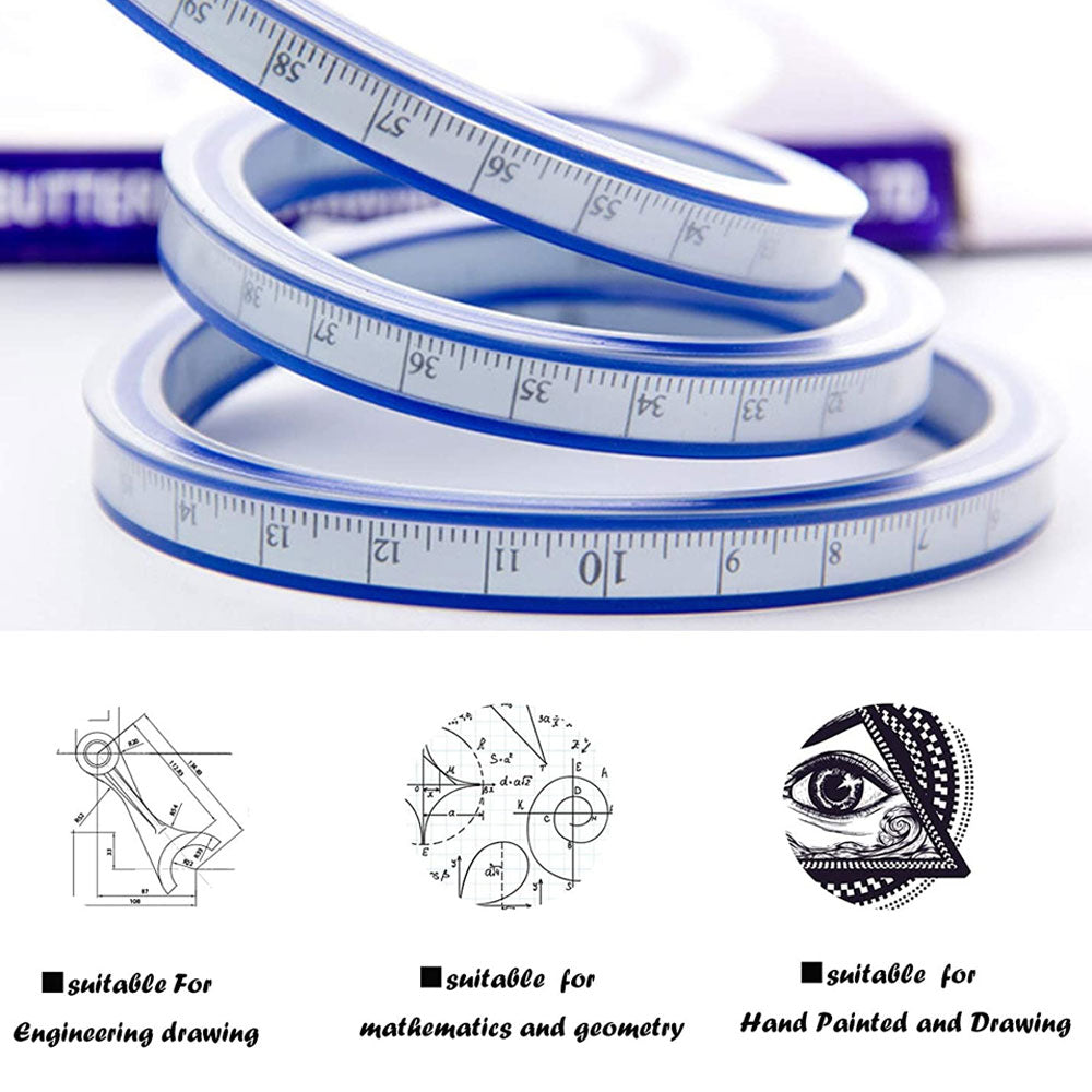 Flexible Ruler Flexible Curve Scale - 60 Cm 24Inch