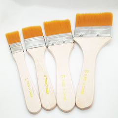 4pcs Wide & Thin Gesso Paint Brush Set