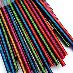 12Pcs For Large Machine 11Mm Thick Hot Glue Gun Glitter Sticks - Multicolour