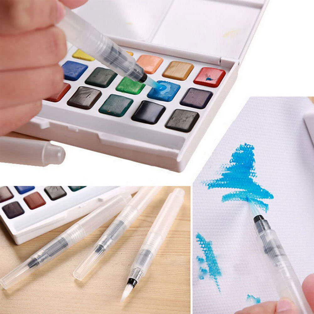 Wilson Keep Smiling Set Of 3 Water Brush Pen Marker Ink Water Colors