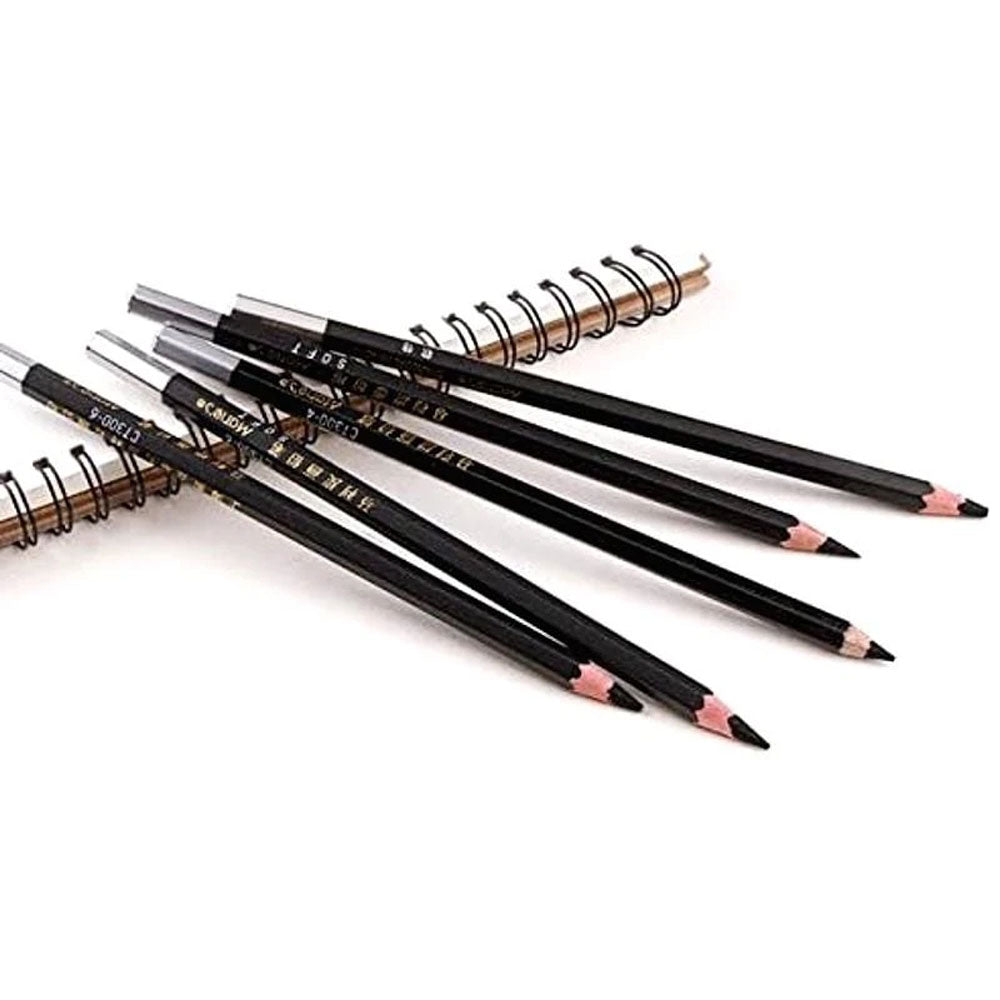 Pack Of 6 - Charcoal Pencils - Soft
