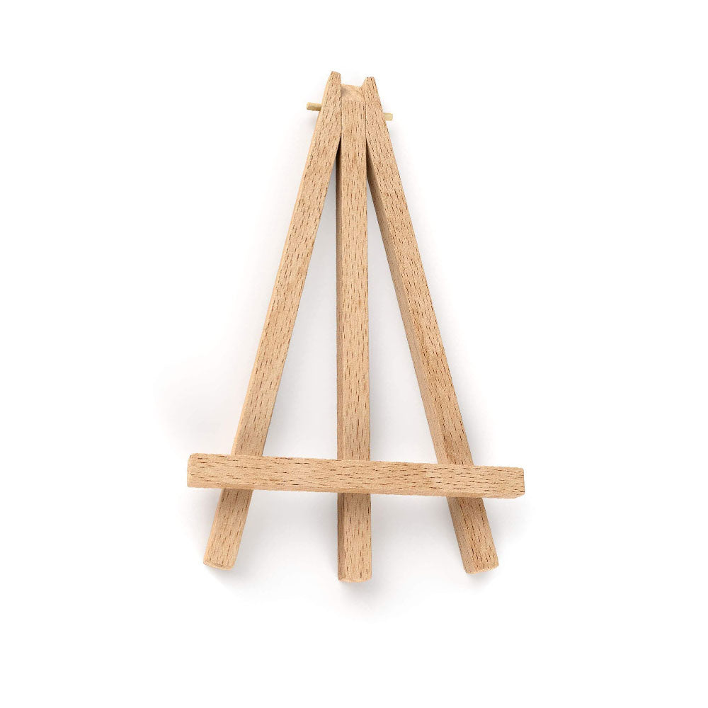 Canvas Set Of 3 With 1 Wooden Easel - (8X8 Inches)