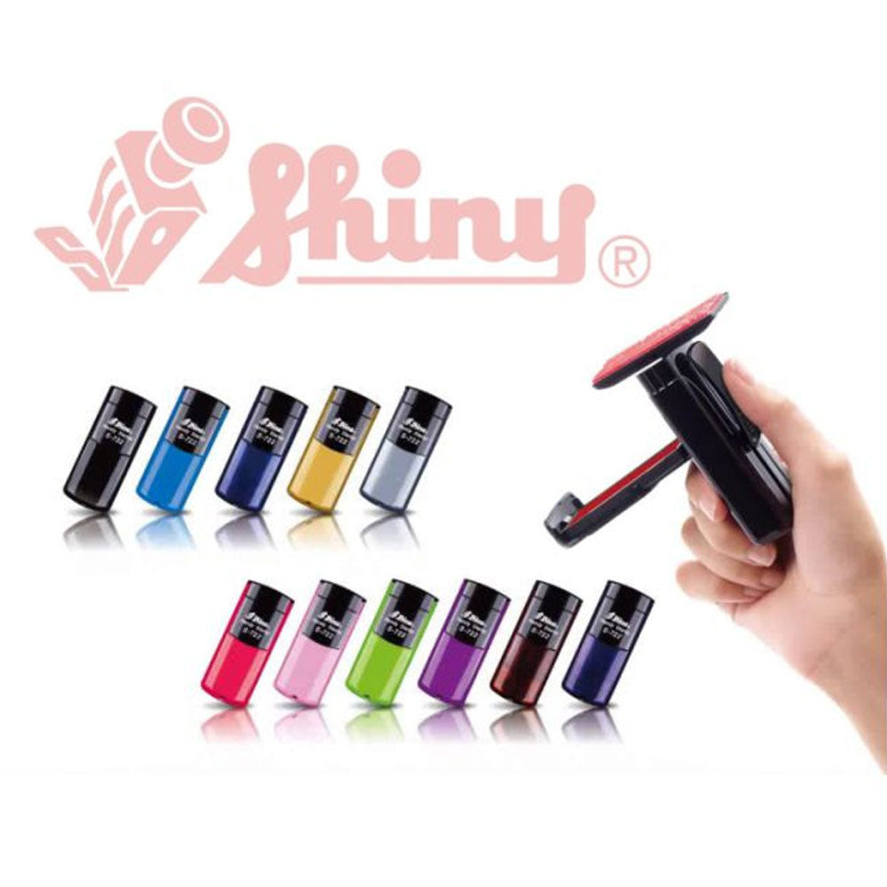 Shiny S722 S-722 Handy Stamp Self-Inking Customize Pocket Rubber Stamp Customized Stamp With Your Own Detail (Impression Size 38 Mm X 14 Mm)