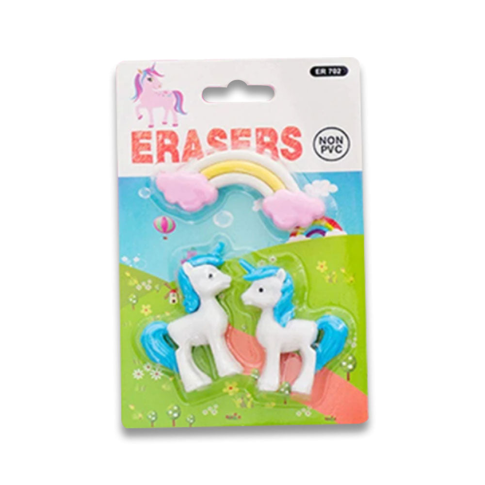 3 Pcs/Pack Rainbow Unicorn Eraser
